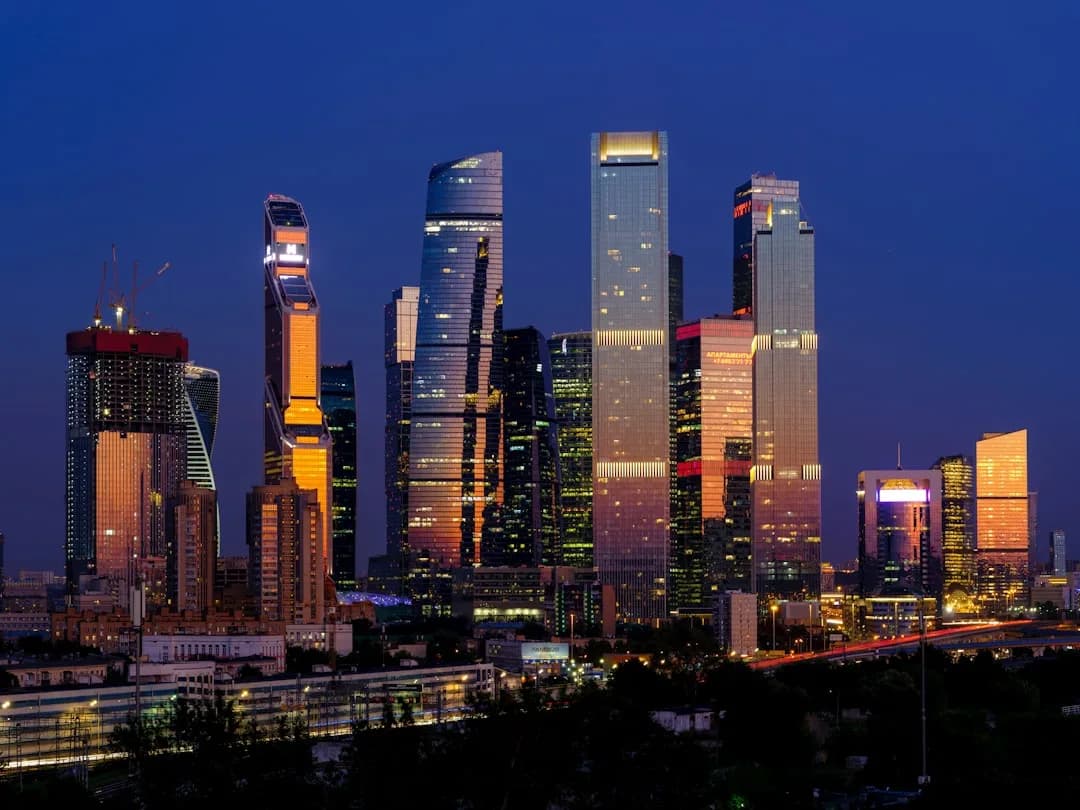 Москва-Сити — панорама небоскрёбов